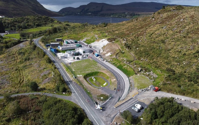 Coffey Project - Aerial View of Lough Talt Water Treatment Plant - October 2020